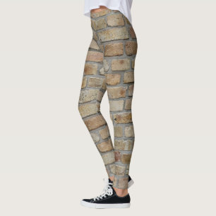 Legging Parede de Tijolo Marrom um Design Inovador 