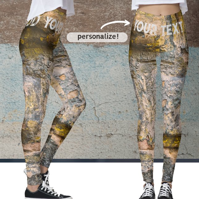 Legging Parede de tijolos pintada antiga (Criador carregado)