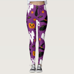 Legging Partido bonito do traje do Dia das Bruxas