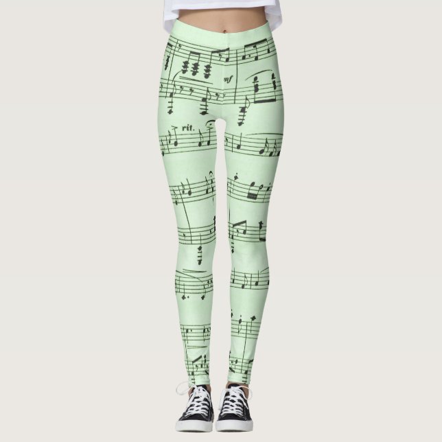 Legging Partitura verde (Frente)