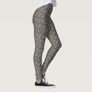 Legging PÁSCOA Coelhinho de Ovo Ioga Calça Meninas de Mulh