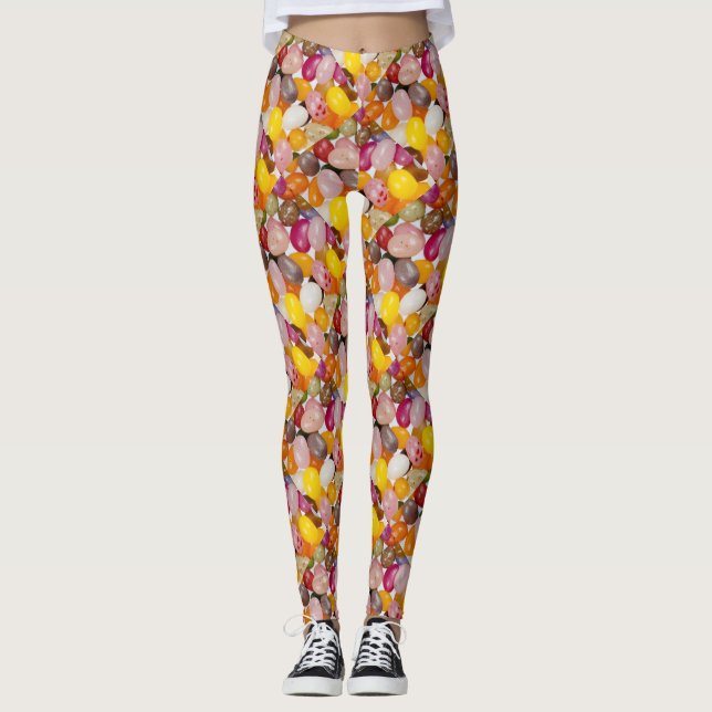 Legging Páscoa doce e legal, doce, doce, doce, doce, doce, (Frente)