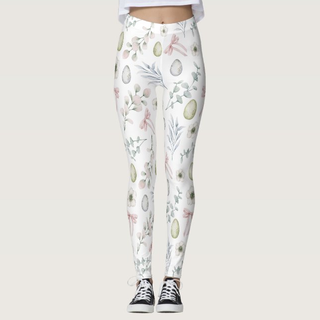 Legging Páscoa Floral Cuta Padrão (Frente)