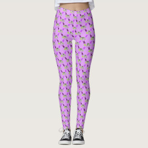 Legging Páscoa Floral Design Lilac Yoga Pants