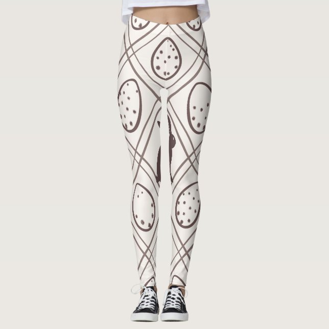 Legging Páscoa Xadrez Marrom   (Frente)