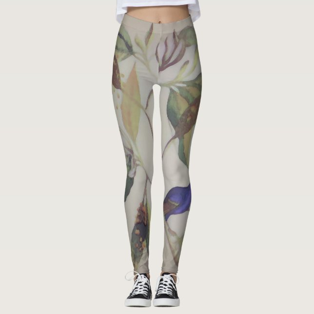Legging Pássaro Azul - Pernas (Frente)