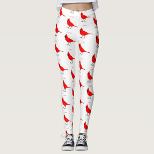Legging Pássaro cardinal vermelho Thunder_Cove