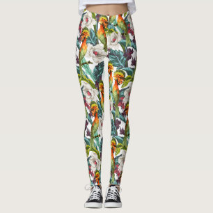Legging Pássaro e Flor Exótico 2