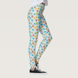 Legging Pássaro Verde Amarelo Azul