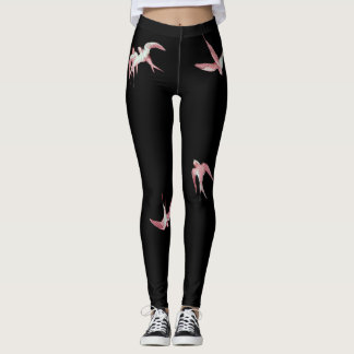 LEGGING PÁSSAROS COR-DE-ROSA