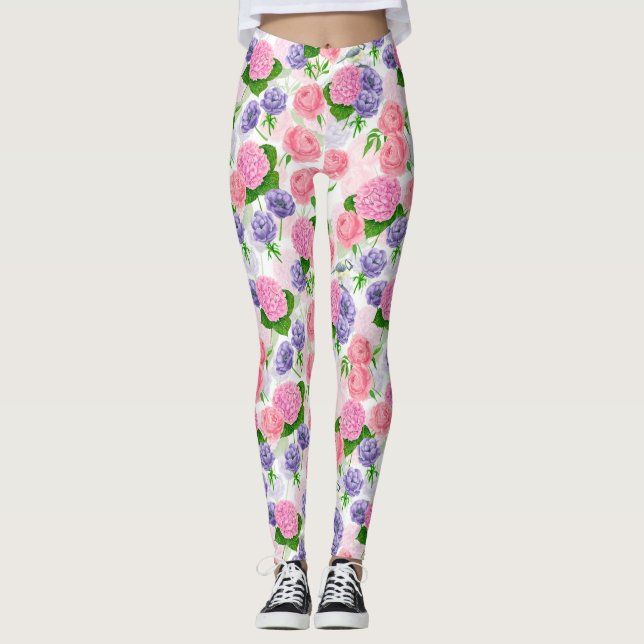 Legging Pássaros e flores (Frente)