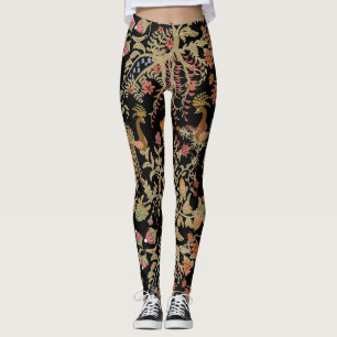 Legging Pássaros Florais Chineses