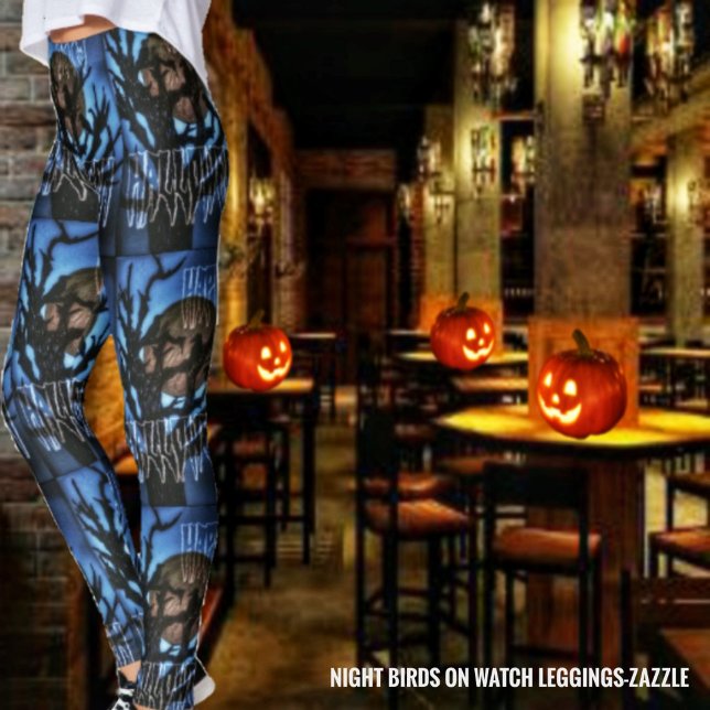 Legging Pássaros Noturnos Em Observação (Criador carregado)