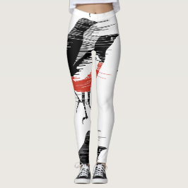 Legging Pássaros Pretos - Pássaros Breezy