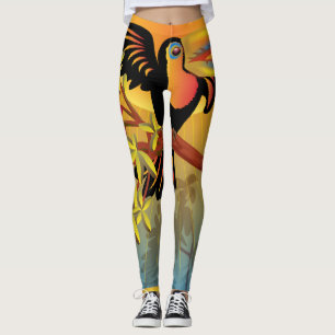 Legging Pássaros tropicais