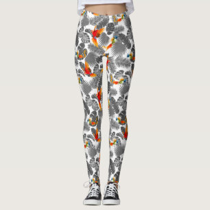Legging pássaros tropicais