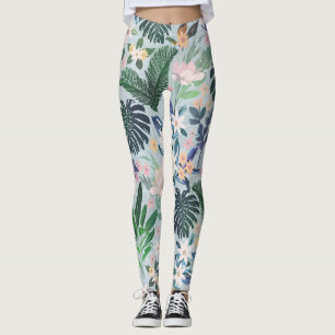 Legging Pasta Tropical Padrão Floral