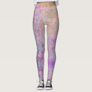 Legging Pastéis de Grunge Abstrato modernos