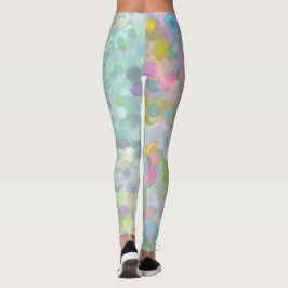 Legging pastel brilhante colorido do divertimento