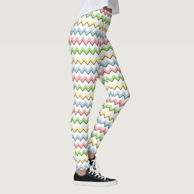 Legging Pastel Chevron-Drop Shadow por Shirley Taylor (Direita)