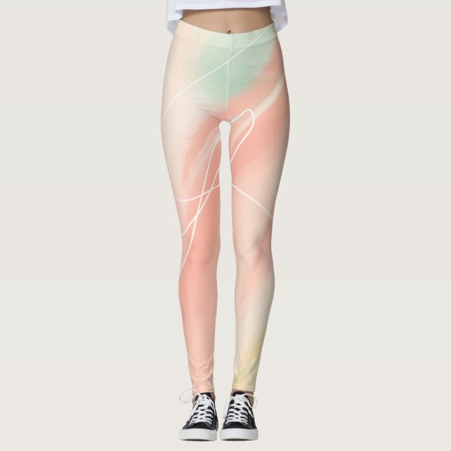 Legging Pastel Dreams Abstrato Art (Frente)