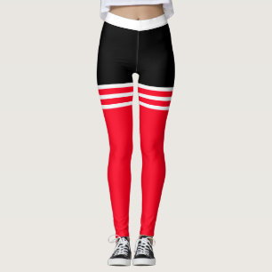 Legging Pastel   Mistura de cores douradas com tiras branc