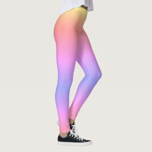 Legging Pastel Ombré Rainbow Púrpura Rosa