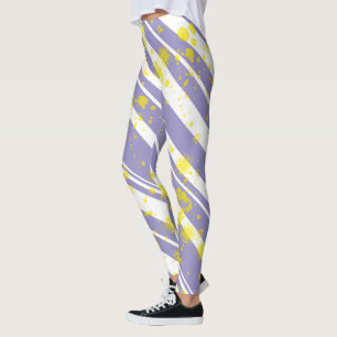 Legging Pastel Pálido Lavanda Roxo-Arte