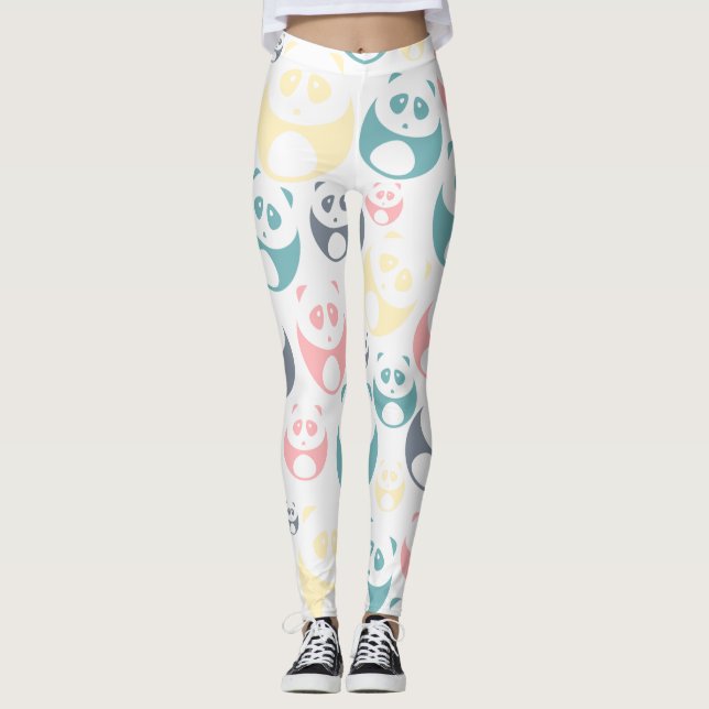 Legging Pastel Pandas (Frente)