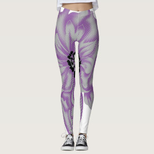 Legging Pastel Purple, Ametist Flor artificial De