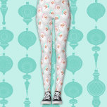 Legging Pastel Santa Claus Enfrenta Natais vintages<br><div class="desc">O impressão de estilo de colheita nestas leggings apresenta ilustrações retrógradas de rostos de Papai Noel vestidos de bonito hortelã verde e pastel chapéu de Papai Noel colocado sobre um fundo de cinza de pomba com padrão.</div>