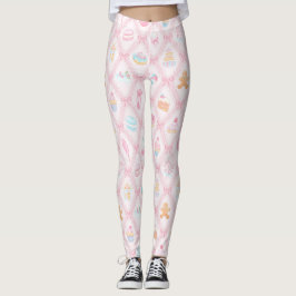 Legging Pastel Sweet Holiday Treats with Bows
