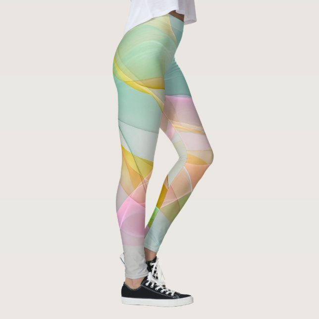 Legging Pastel Symphony of Floating Sheer Ribbons (Direita)