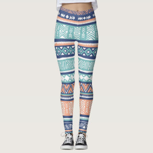 Legging Pastel tribal Navajo: padrão perfeito.