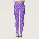 Legging Pata de Cão Imprime Púrpura Roxo Púrpura Gingham P<br><div class="desc">O que é mais bonito que gingham roxo? Gingham roxo feito de estampas de pata de cachorro. Estas leggings adoráveis têm um padrão bonito de controlo com pegadas de pãozinho nele, todas em tons de roxo brilhante. Ninguém vai questionar seu status como uma senhora canina louca nessas pernas bonito e...</div>