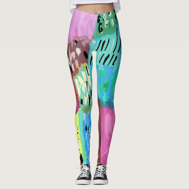 Legging Patches coloridos (Frente)