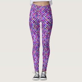 Legging Patchwork de cores vívidas