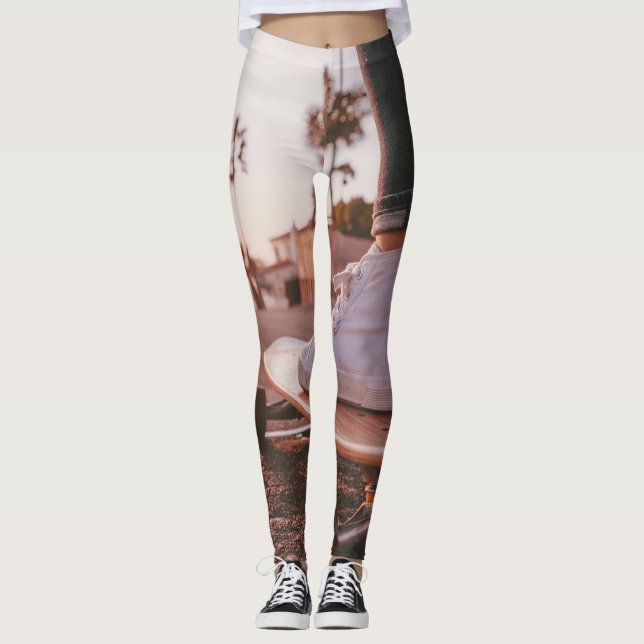 Legging patinagem na praia (Frente)
