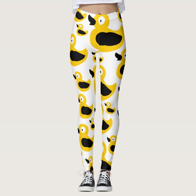 Legging Patos amarelos-brancos (Frente)