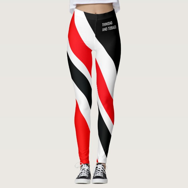 LEGGING PATRIOT BRANCO E PRETO VERMELHO (Frente)