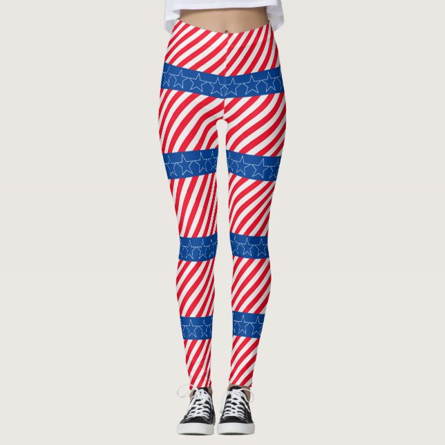 Legging Patriótico americano (Frente)