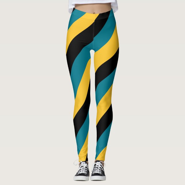 Legging Patriótico "Banhamas Pride Stripes" (Frente)