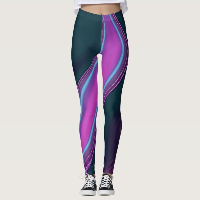 Legging pattern abstract marbled (Frente)