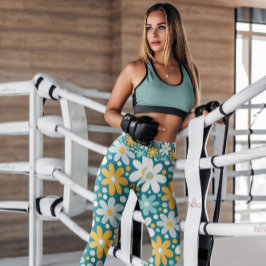 Legging Patterno Floral de Wacky Daisy Garden | Leguminosa