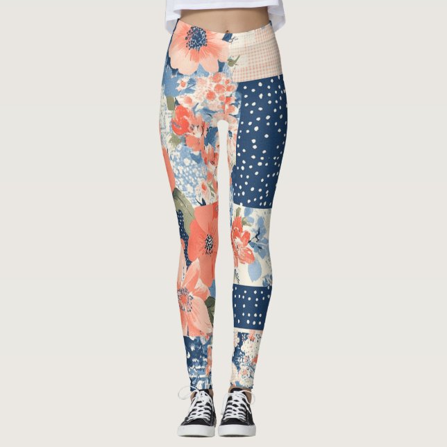 Legging Patterno Floral Vintage (11) (Frente)