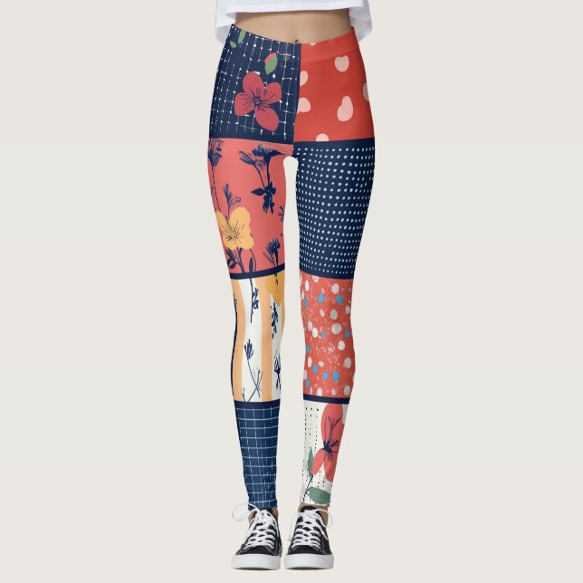 Legging Patterno Floral Vintage (2) (Frente)