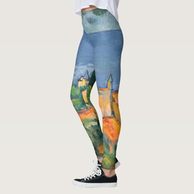 Legging Paul Cezanne - Estaque com Telhados Vermelhos (Esquerda)