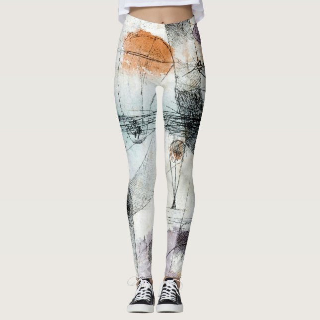 Legging Paul Klee Plantas Terra & Reino do Ar: Bauhaus (Frente)