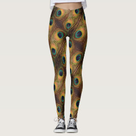 Legging Pavão Verde Dourado Colorido 4 Penny