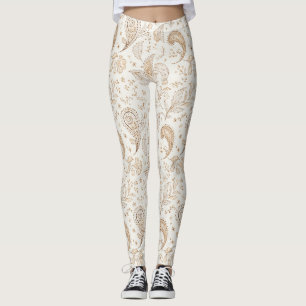 Legging Paz Boêmio Hippie Anos Sessenta Paisley 
